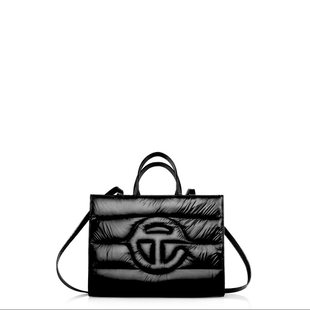 Telfar X Moose Knuckles Black Medium Puff Shopper